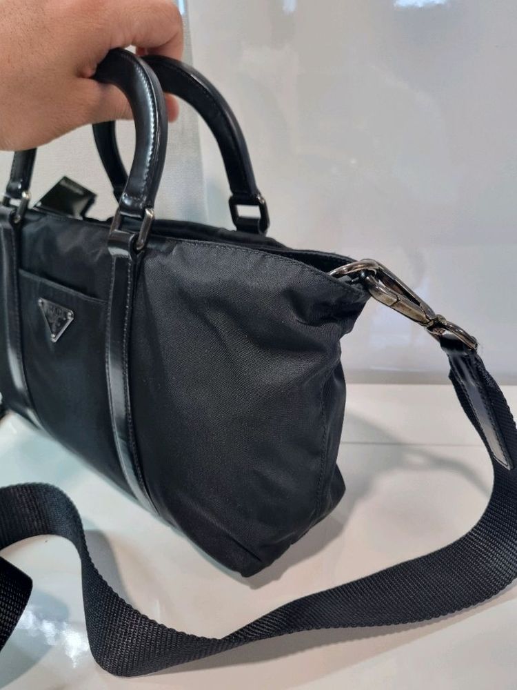 중고 프라다 미니보스턴백 크로스--5