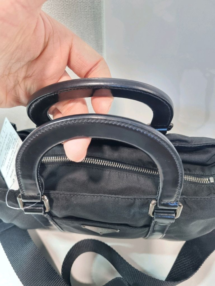 중고 프라다 미니보스턴백 크로스--8