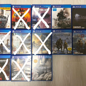 PS4 게임 타이틀 모음 이미지
