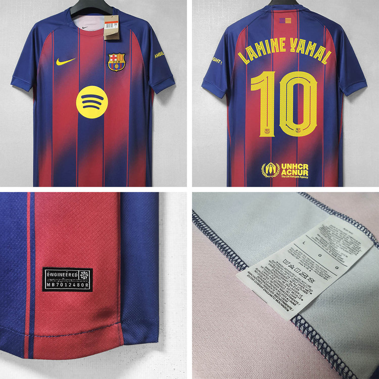 (국내배송) 25-26 바르셀로나 홈 유니폼 져지 판매 (라민야말 페드리 레반도프스키 하피냐 더용 쿠바르시 등) 이미지