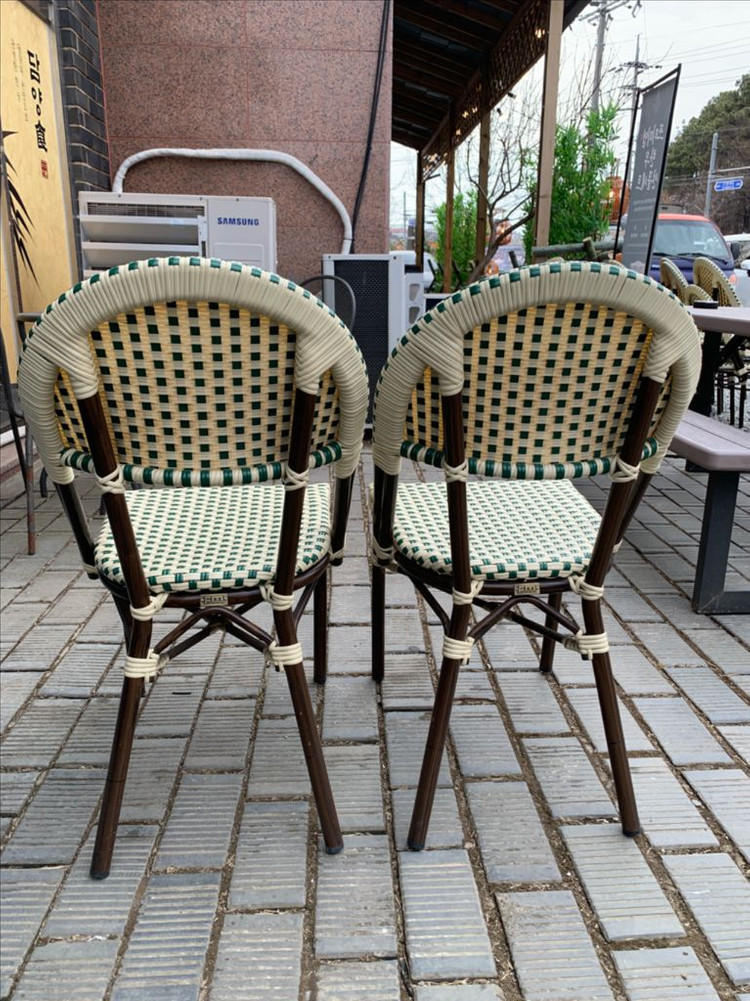 카페의자 라탄의자 야외의자--2