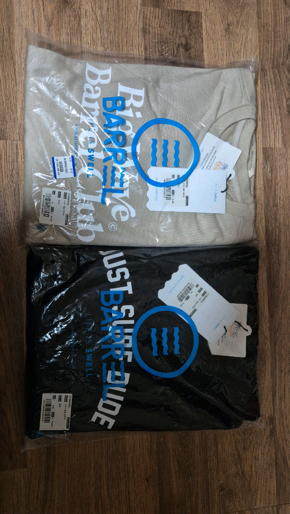 (미개봉) 남여공용 베럴 서퍼스 맨투맨 2종 (개별, 일괄 모두 판매 가능)--6