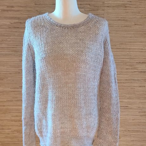 한섬 타임 그물 니트 상의