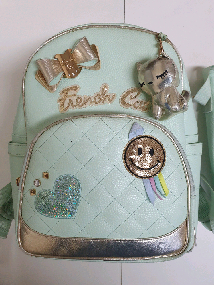 프랜치캣 백팩 가방, 신발주머니--1