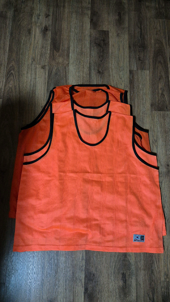 팀조끼(오렌지색) 4장 일괄 판매--3