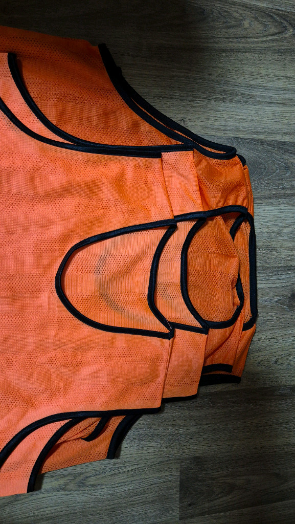 팀조끼(오렌지색) 4장 일괄 판매--5