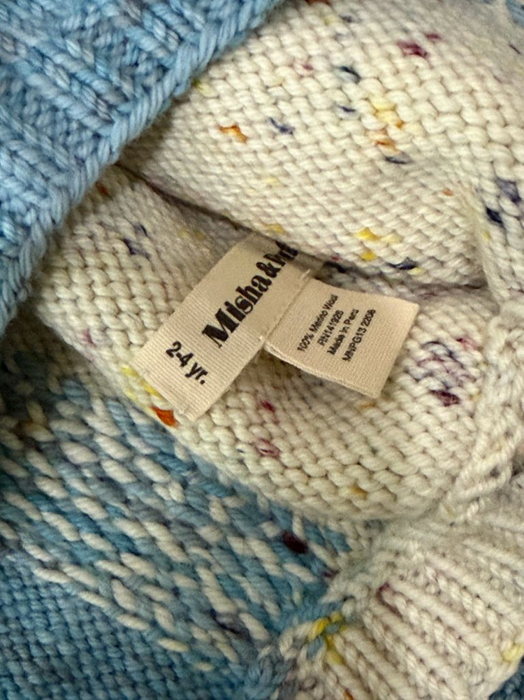 미샤앤퍼프 레이크 파인콘 가디건 2y + 보넷 2-4y--3