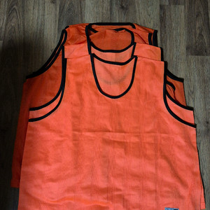 팀조끼(오렌지색) 4장 일괄 판매