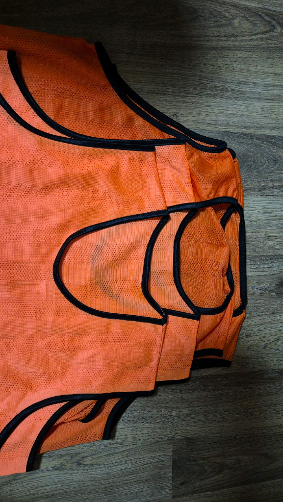 팀조끼(오렌지색) 4장 일괄 판매--2