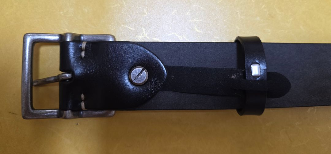 남성 가죽 벨트(블랙)--3