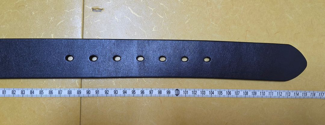 남성 가죽 벨트(블랙)--4