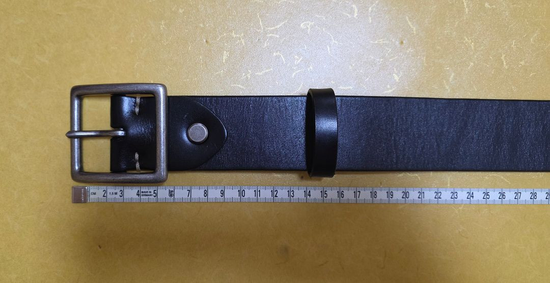 남성 가죽 벨트(블랙)--7