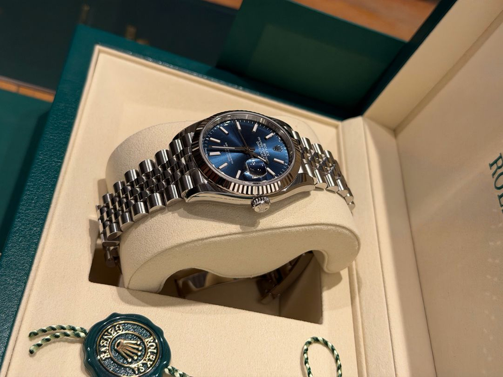 롤렉스 데이트저스트 청판바 플루쥬빌 126234 플세트 미착용급--2