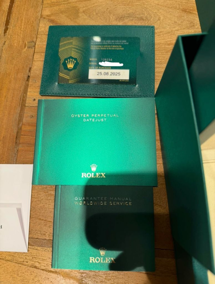 롤렉스 데이트저스트 청판바 플루쥬빌 126234 플세트 미착용급--5
