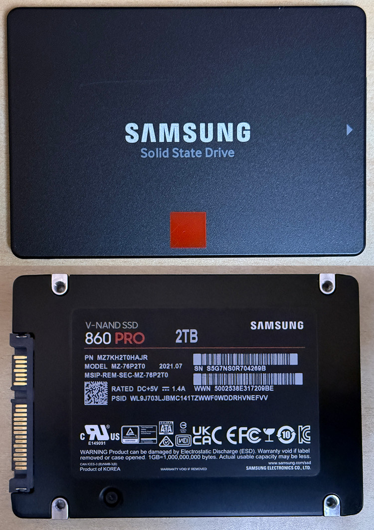 삼성 SSD 860 PRO 2TB--1