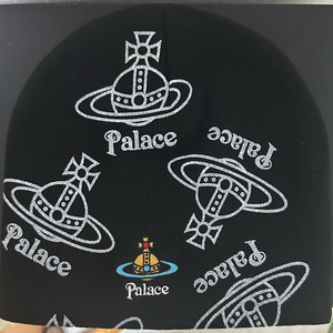 팔라스x비비안웨스트우드 콜라보 블랙 비니 모자