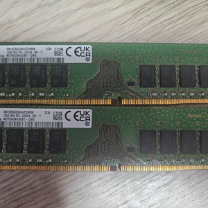 삼성 DDR4 3200mhz 16GB 2EA 16x2 32gb 동일주차 램 메모리 팝니다.