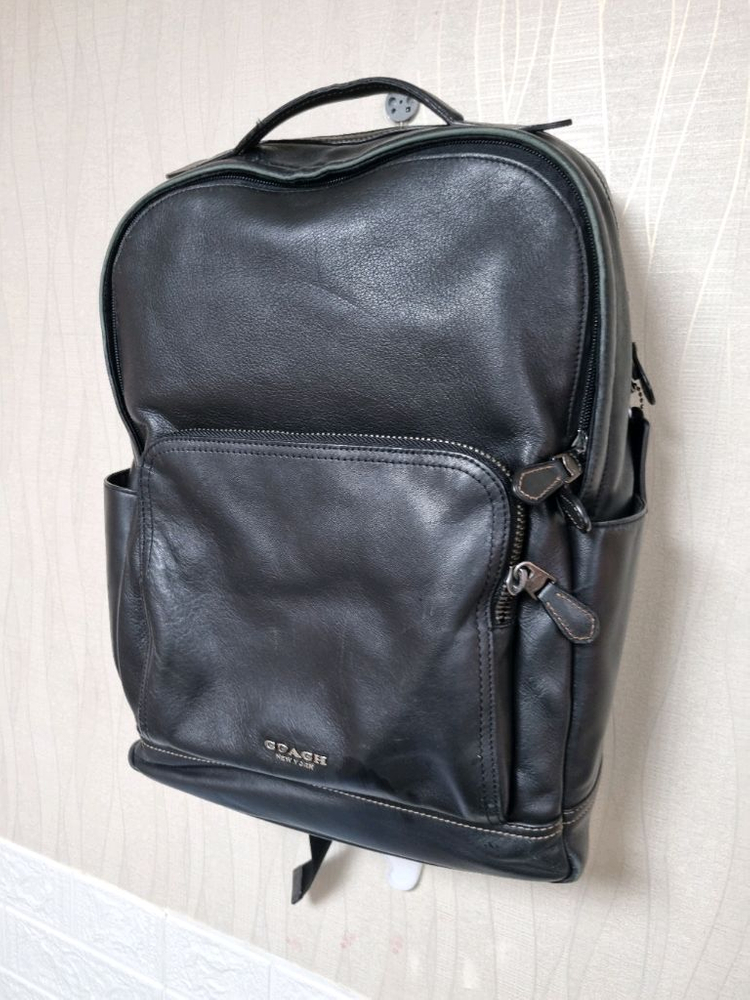 코치 레더 그라함 백팩 정품 원가 58만--2