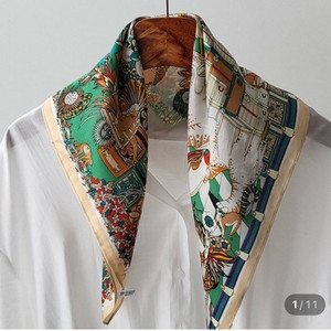 100%SILK 스카프(53*53)새상품 5종류(개당가격)