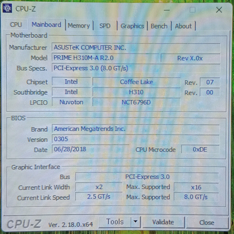 9400f+ asus h310m-a2.0--2
