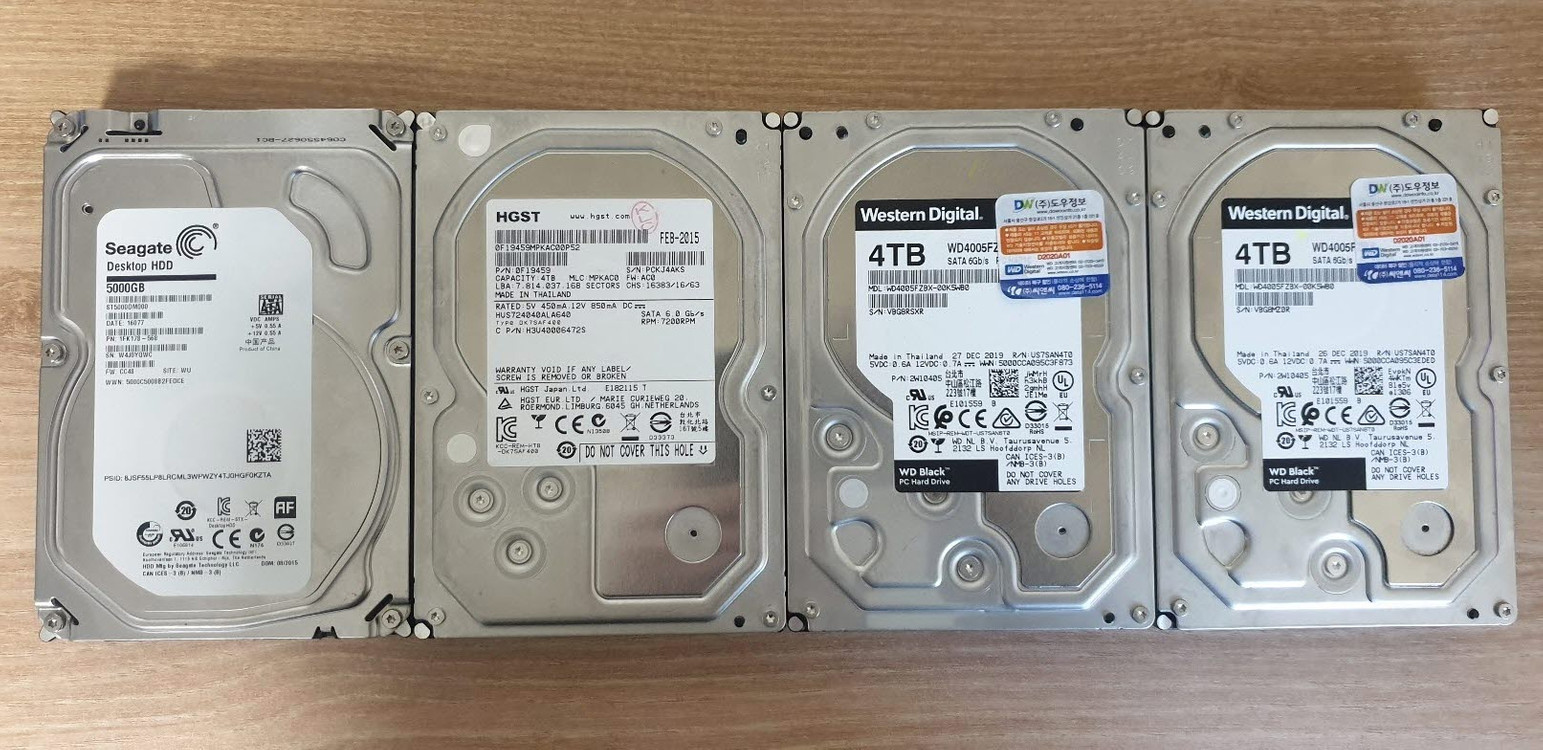 3.5인치 하드디스크 5TB 4TB 등--0