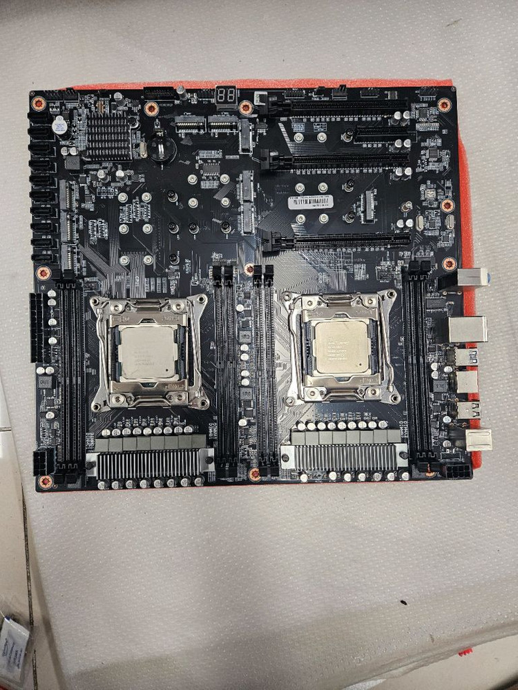 JINGSHA X99 듀얼 메인보드 풀박스 새제품--2