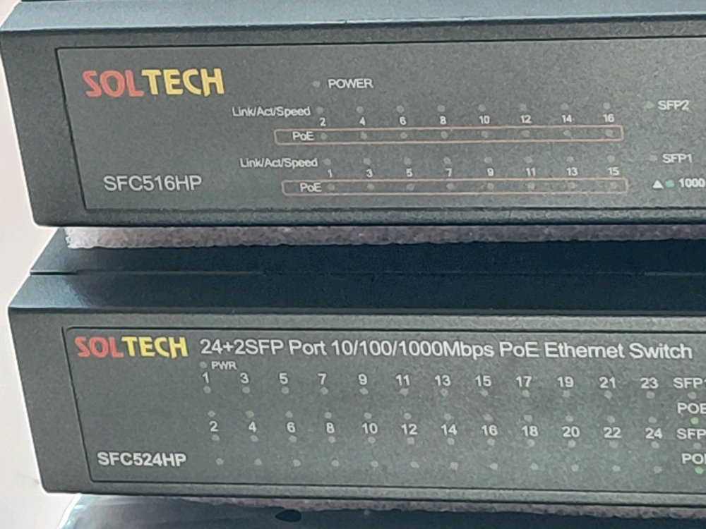 CCTV PoE 스위칭허브 24포트 기가 PoE허브 10/100/1000Mbps--1