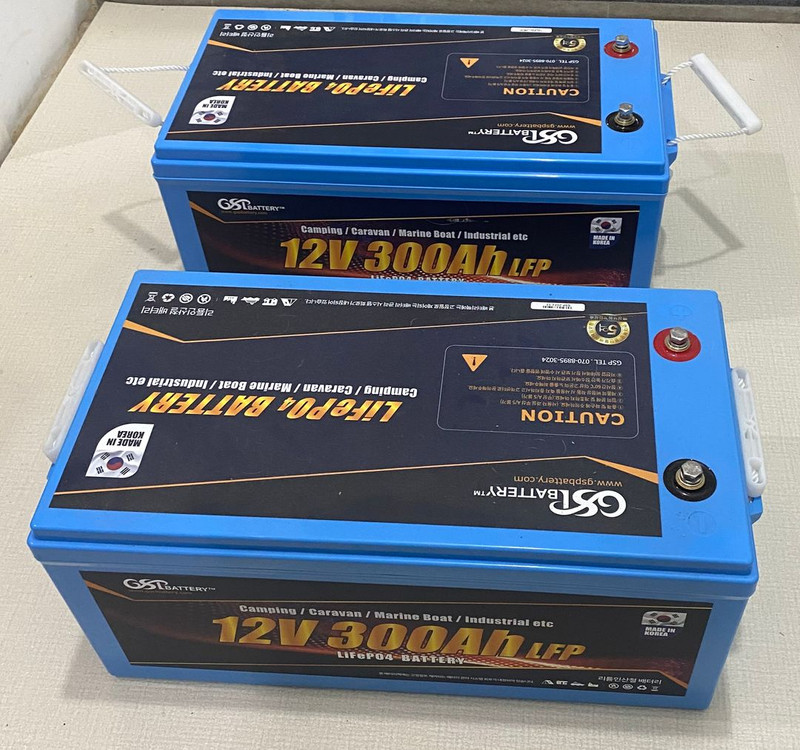 GSP 리튬인산철 배터리 12V 300Ah 2개 이미지