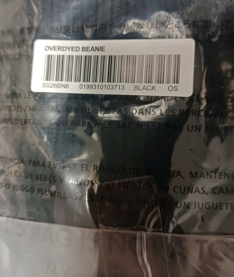 슈프림 오버다이드 비니 블랙 - 26SS (새제품)--1