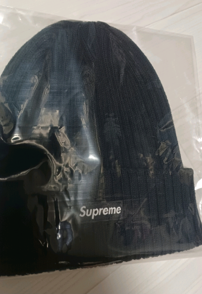 슈프림 오버다이드 비니 블랙 - 26SS (새제품)--2