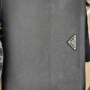 (정품) 프라다 사피아노 블랙 서류 가방(클러치)