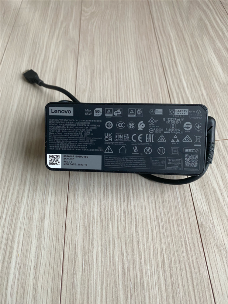 [정품] 레노버 65W 노트북 USB C타입 충전 어댑터--1