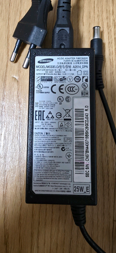 삼성 모니터 아답터 25W--1