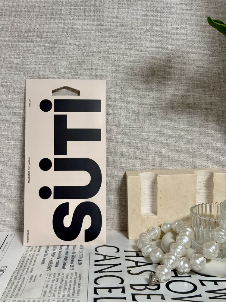 수티 폰백 아이폰17프로 맥세이프 클리어 투명 생폰 케이스--4