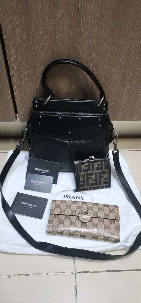 생로랑 YSL 2WAY 크로스백/구찌 콘티넨탈 장지갑--0