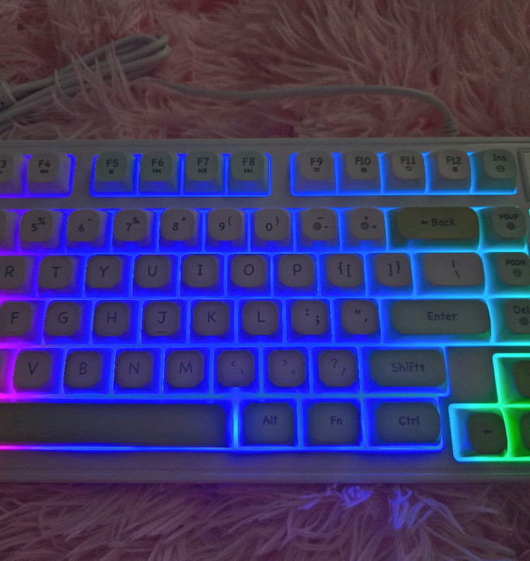 파스텔 아이보리 그린 멤브레인 키보드 새상품--5