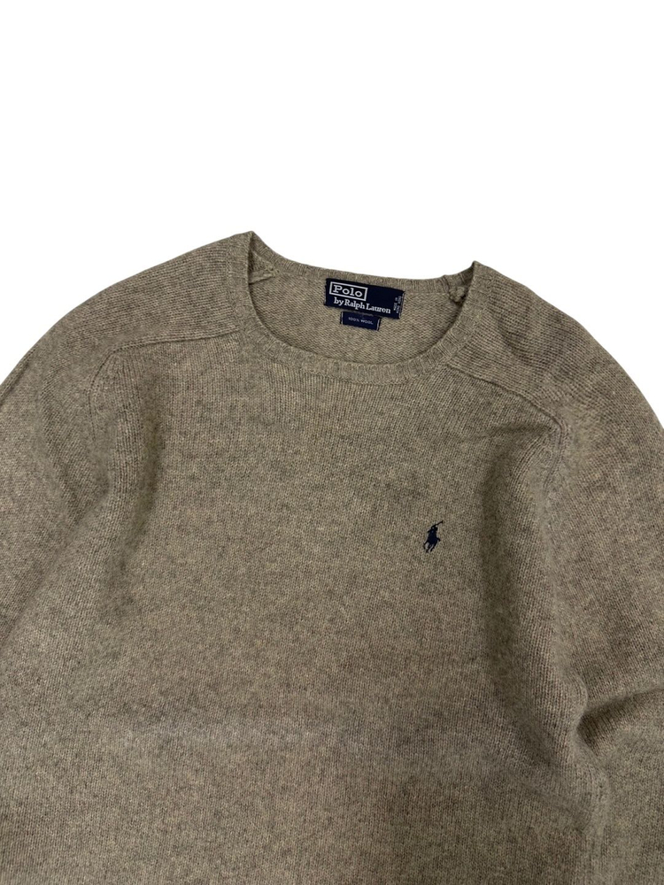 90년대 폴로 랄프로렌 울 니트 베이지 (M)--1