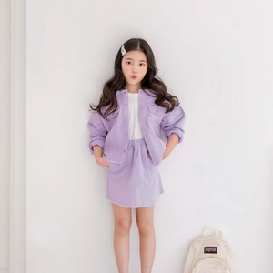 미착용) 스타일노리터 키즈 데님자켓 스커트 100