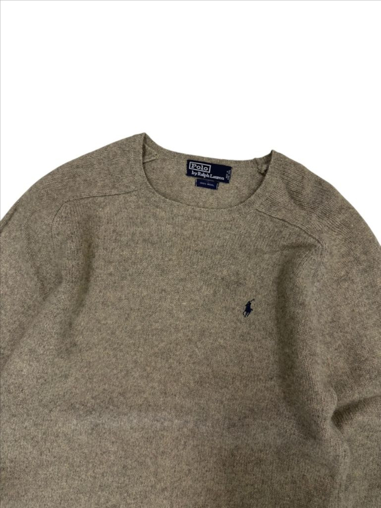 90년대 폴로 랄프로렌 울 니트 베이지 (M)--9