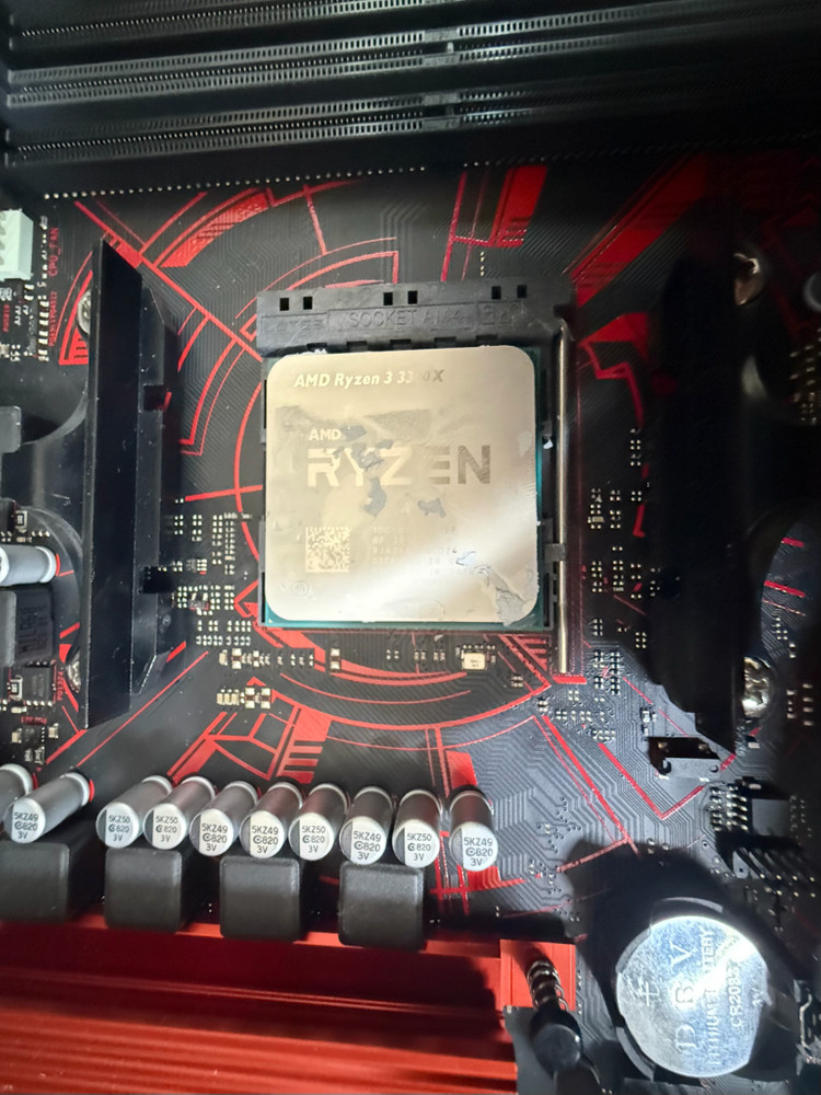 라이젠3300x+아수스 ASUS EX-A320M-GAMING AM4 메인보드 일괄 판매우선--1