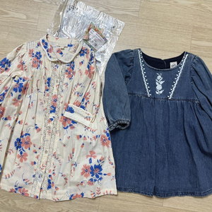 아폴리나 데님원피스5-7,봉주르다이어리 튜닉8y일괄