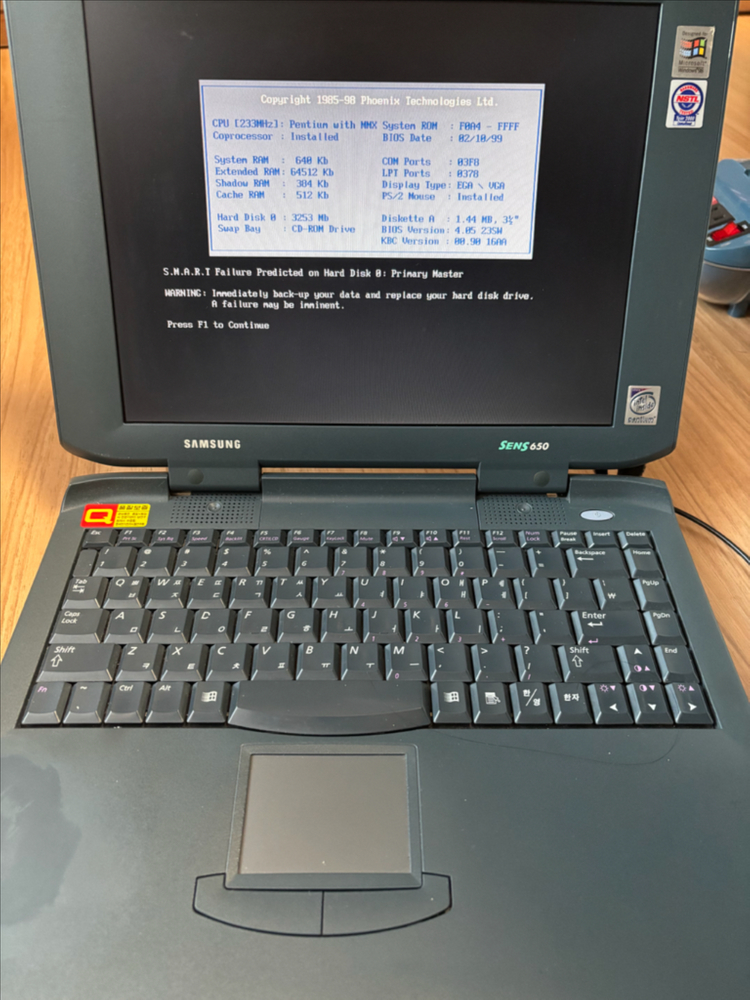 레트로 노트북 삼성센스 650--5