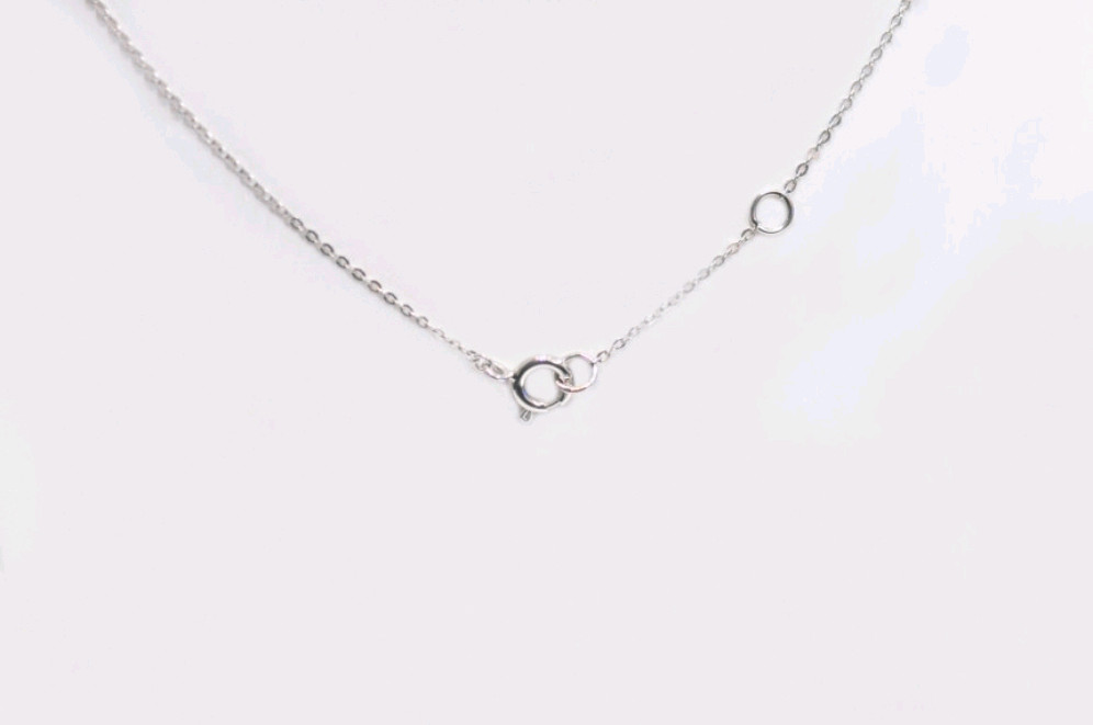 14k 에이스주얼리 화이트골드 목걸이--3