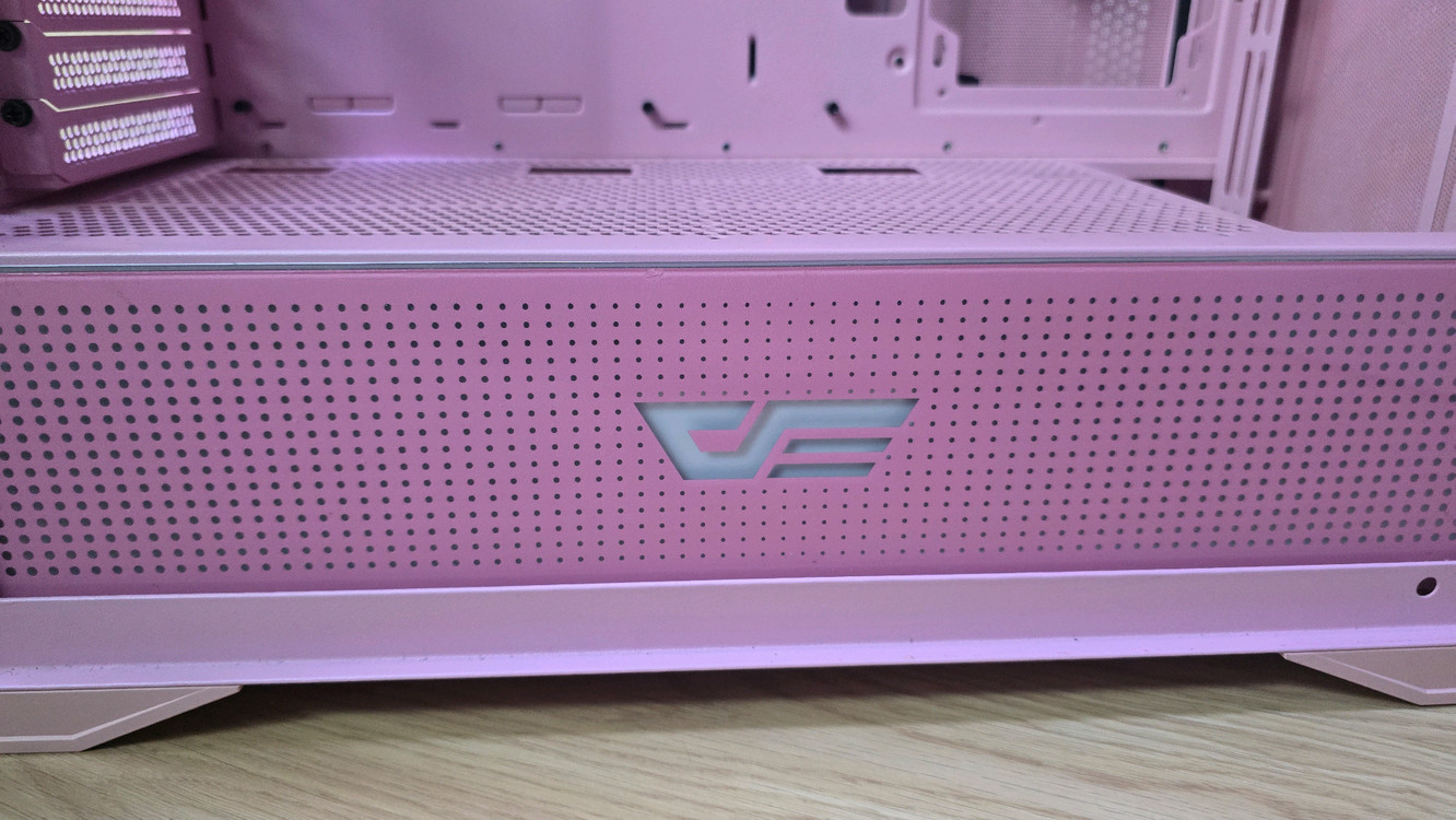 다크플래쉬 DLX21 RGB MESH 강화유리 핑크--5