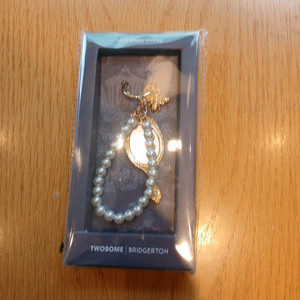 투썸 브리져튼 진주키링.로즈골드