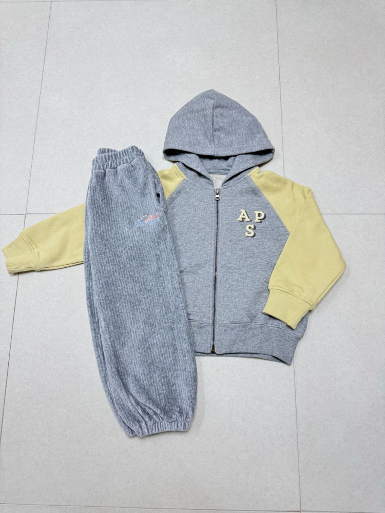 미착용) 아프리콧스튜디오 후드집업 바지 110--0