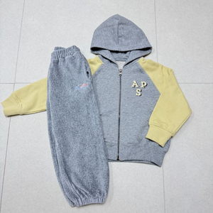 미착용) 아프리콧스튜디오 후드집업 바지 110