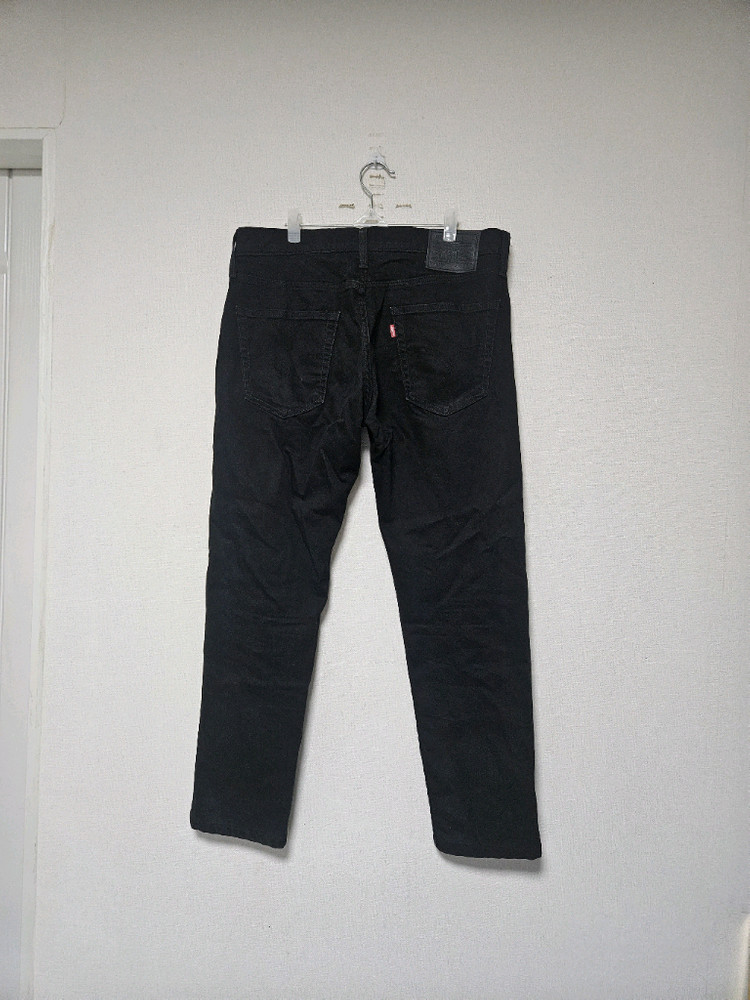 리바이스 502 33인치 블랙진--1