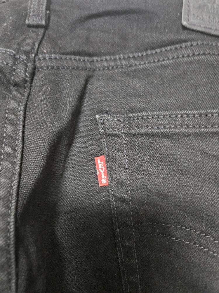리바이스 502 33인치 블랙진--3