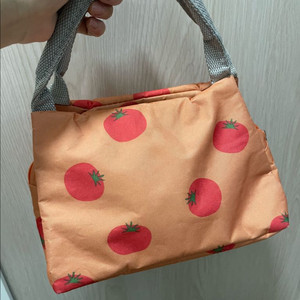 토마토 패턴 냉동가방 보냉백